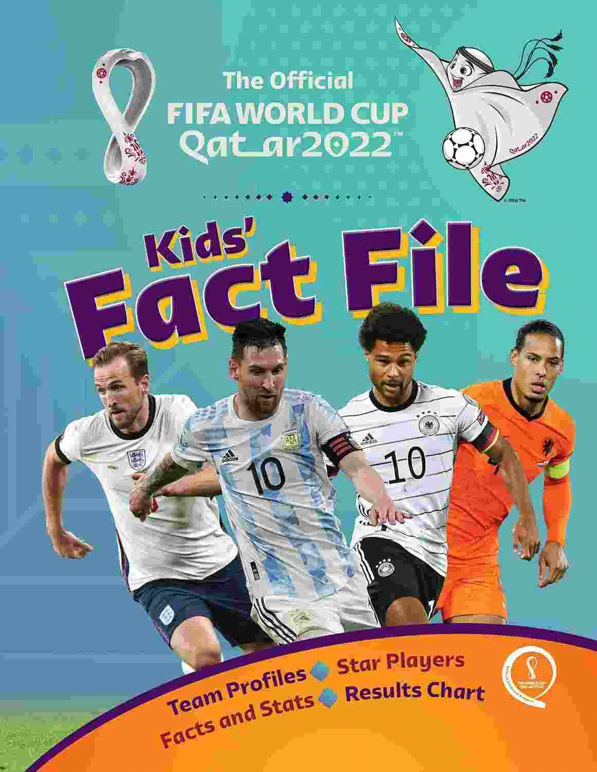 FIFA World Cup Qatar 2022 Kids' Fact File Football Facts & Players Book for Kids