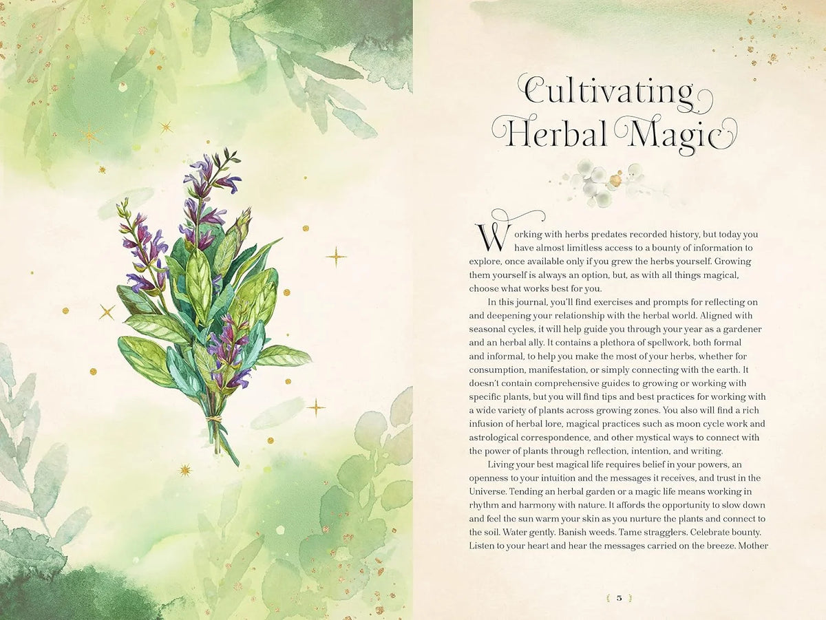 Herbal Magic Journal - Spells, Rituals, and Writing Prompts