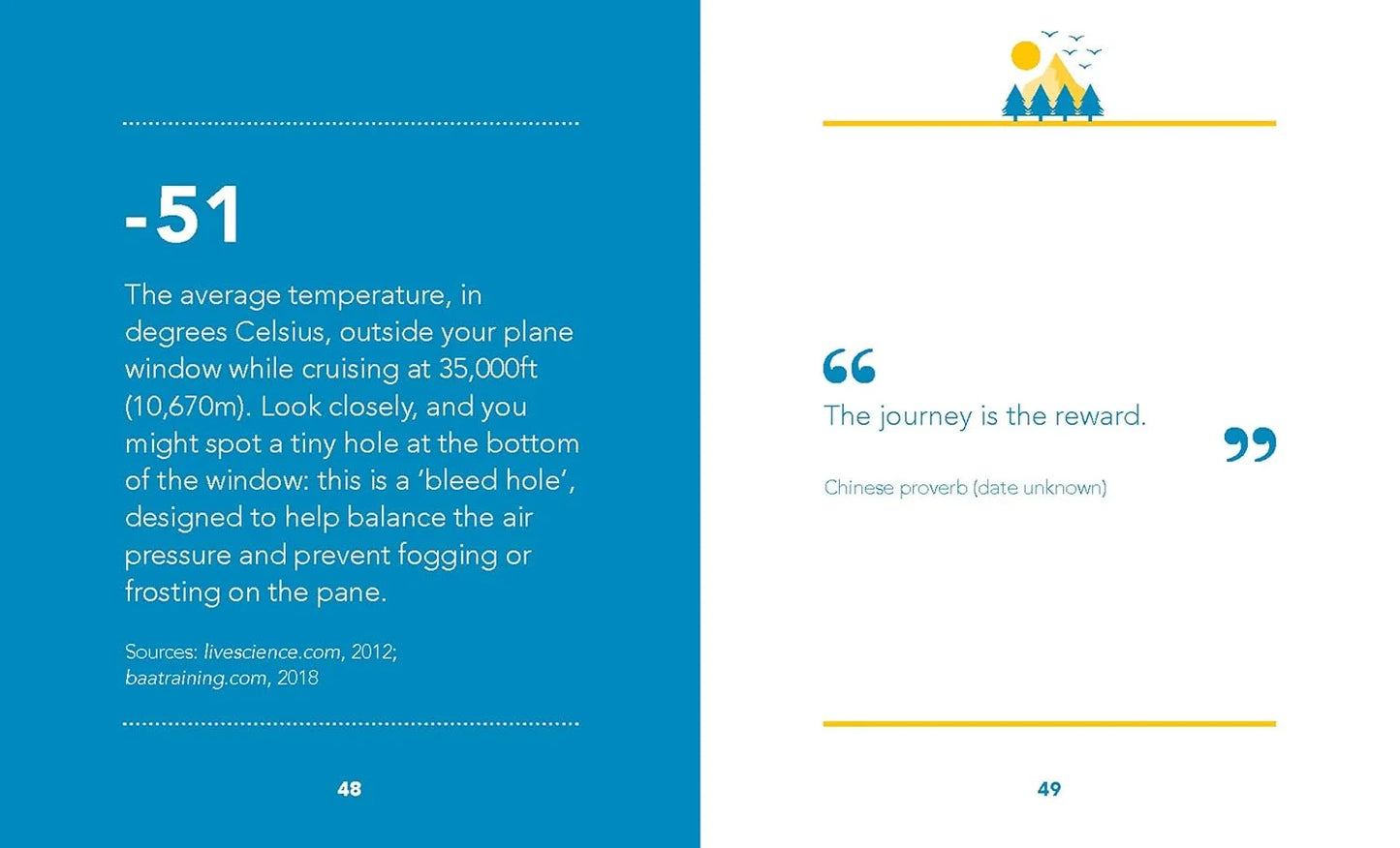 Page from a book or report with text and a quote on a blue and white background