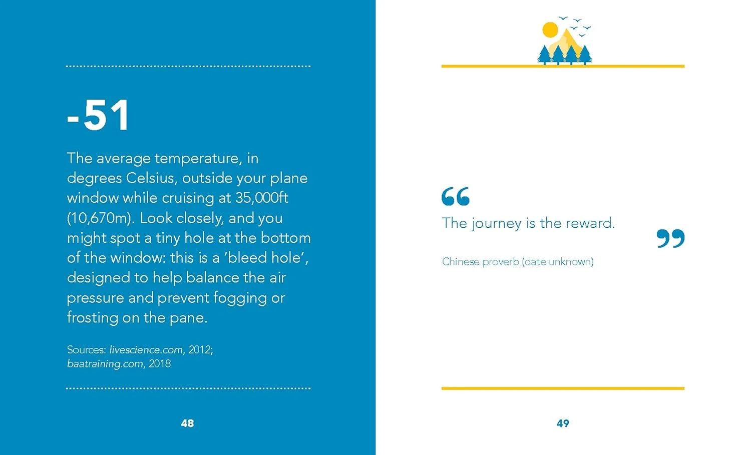 Page from a book or report with text and a quote on a blue and white background