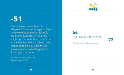 Page from a book or report with text and a quote on a blue and white background