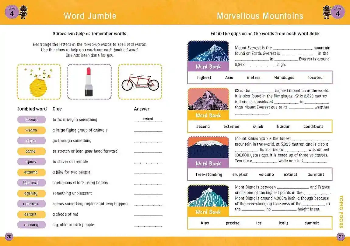 Vocabulary Ninja Workbook Learning
