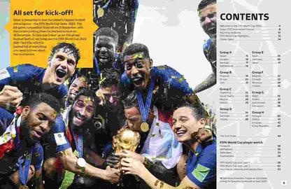 FIFA World Cup Qatar 2022 Kids' Fact File Football Facts & Players Book for Kids