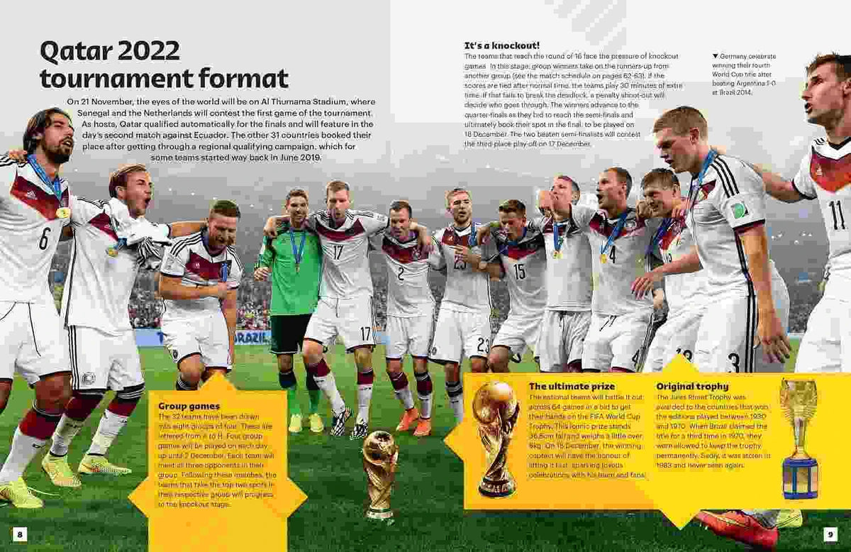 FIFA World Cup Qatar 2022 Kids' Fact File Football Facts & Players Book for Kids